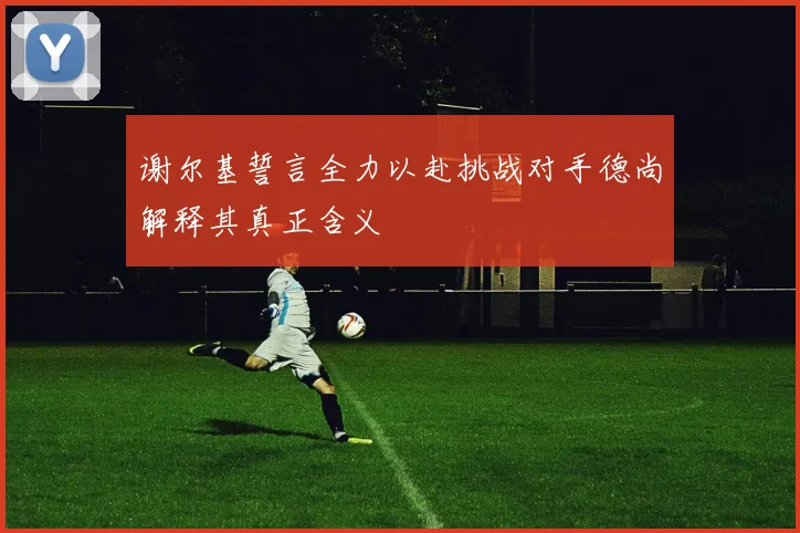 谢尔基誓言全力以赴挑战对手德尚解释其真正含义